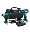 Kit makita taladro percutor + atornillador makita clx228