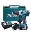Taladro atornillador percutor 18v makita dhp458rfe