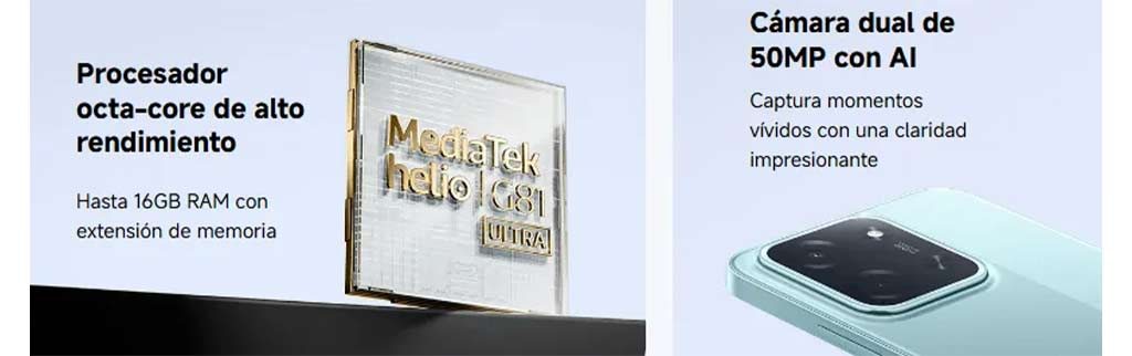 Xiaomi Poco C85 Dual Sim 256gb 8gb Color Negro Des 0006