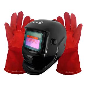 Mascara soldar fotosensible cintillo acolchado con guantes