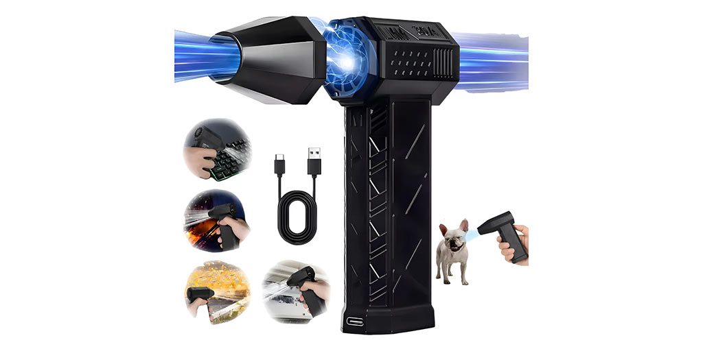 Soplador Usb Portatil 200w 5000mah 3 Velocidades 000001